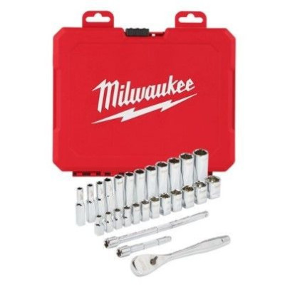 ≫ Juego de carraca 1/4 Milwaukee + Vasos al mejor precio