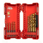Milwaukee Estuche 10 de brocas HSS-G Titanio