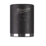 Milwaukee Vaso de impacto 1/2" corto 21mm