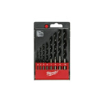 Milwaukee ESTUCHE DE PLÁSTICO ESTUCHE DE PLÁSTICO CON 8 BROCAS DE 3 PUNTAS PARA MADERA