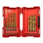 Milwaukee  ESTUCHE DE PLÁSTICO CON 19 BROCAS SHOCKWAVE HSS-G TIN RED HEX