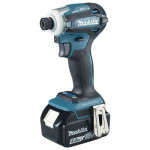 Makita Atornillador de impacto BL 18V 5,0Ah LXT 180Nm con makpac DTD172RTJ