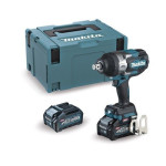 Makita Llave de impacto BL 40Vmáx XGT 3/4” 1.800 Nm TW001GZ con cargador, maleta y baterías