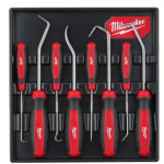 Milwaukee Juego 9 alicates CIRCLIP Reversibles + Juego extractor retenes