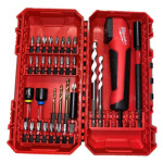 Milwaukee Estuche de brocas y puntas Shockwave con adaptador angular