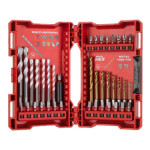 Milwaukee Estuche de 39 piezas con brocas multimaterial, brocas para metal Red  Hex y puntas de atornillar Shockwave™
