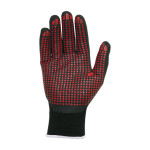 JUBA Guante sin costuras de nailon / fibra lycra® con recubrimiento de nitrilo foam microporoso y puntos de nitrilo en la palma