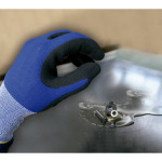 JUBA Guante sin costuras de nylon®/elastano recubierto de nitrilo con poliuretano de base acuosa esponjoso con T-Touch®