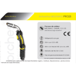 Antorcha hilo MIG/MAG M25 4 metros - EDR